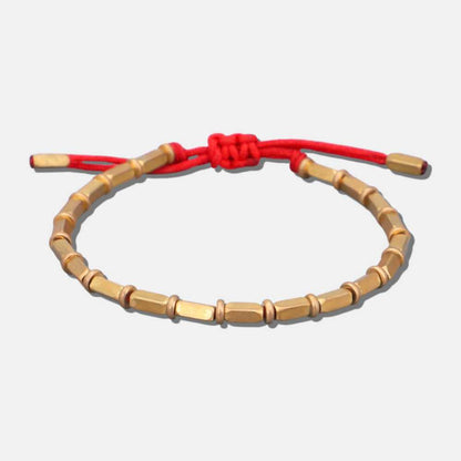 Bracelet tibétain rouge porte-bonheur